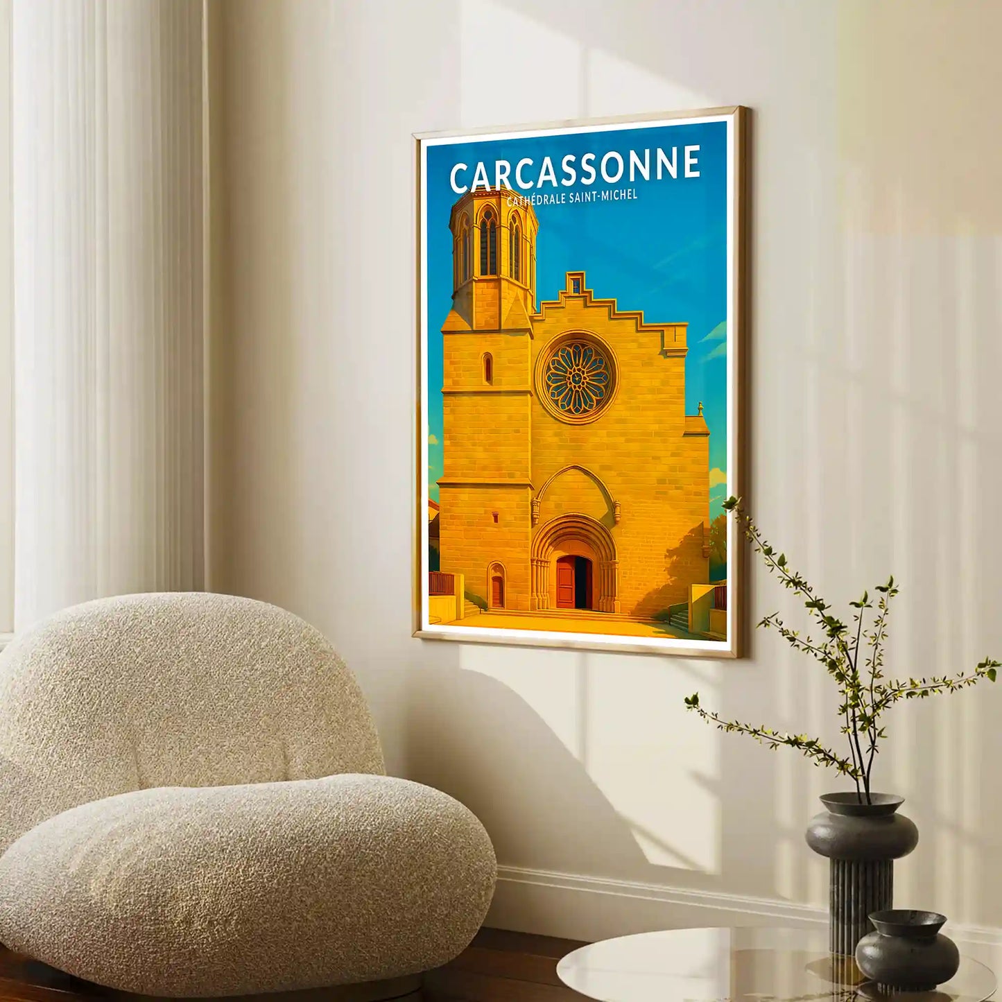 Affiche - Carcassonne - Cathédrale Saint-Michel