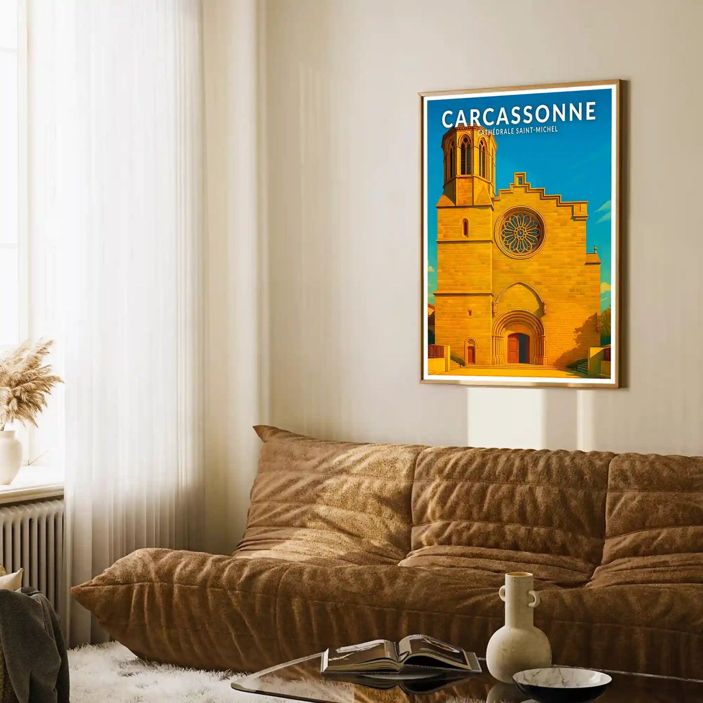 Affiche - Carcassonne - Cathédrale Saint-Michel