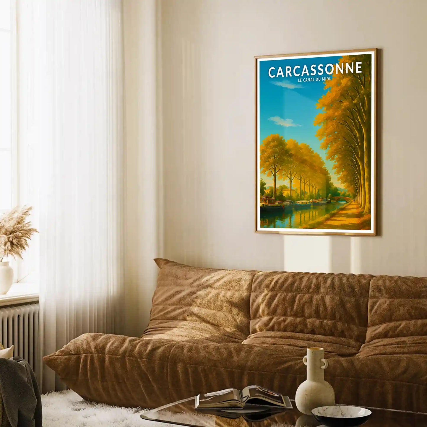 Affiche - Carcassonne - Le Canal du Midi