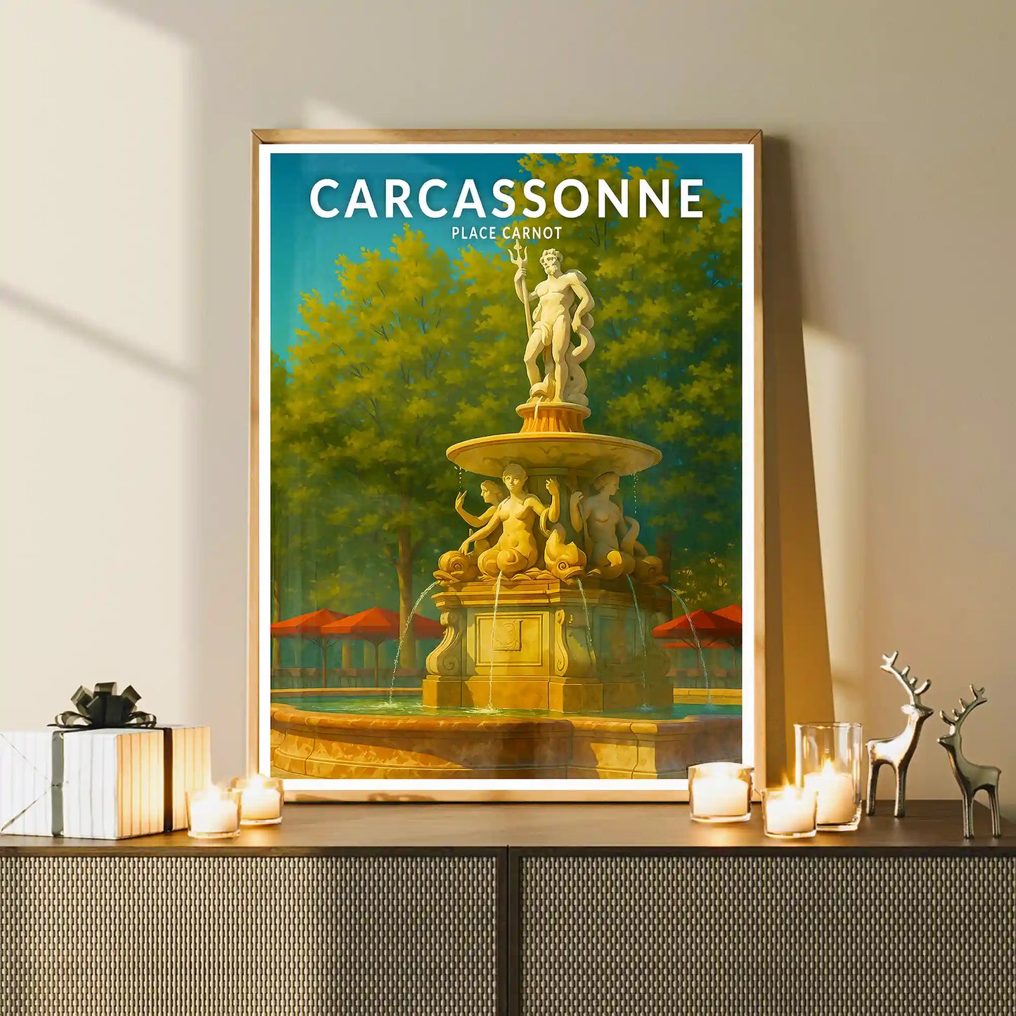 Affiche - Carcassonne - Place Carnot