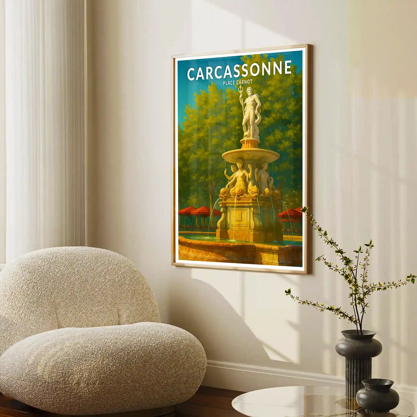 Affiche - Carcassonne - Place Carnot