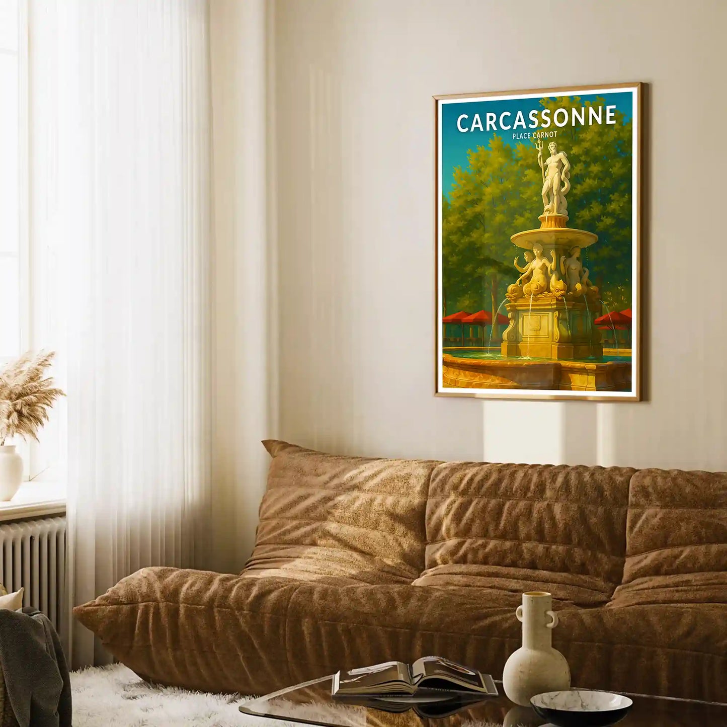 Affiche - Carcassonne - Place Carnot