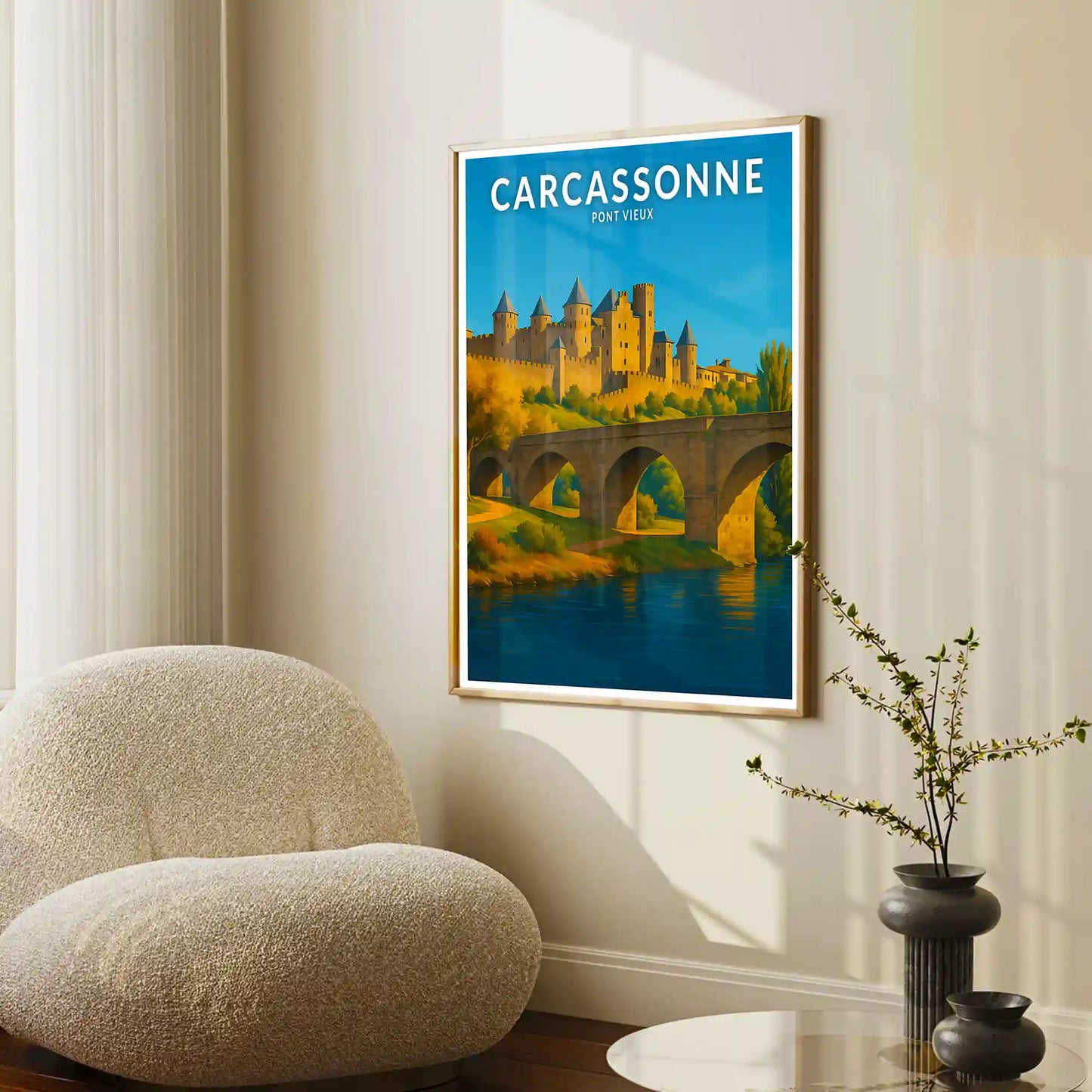 Affiche - Carcassonne - Pont Vieux