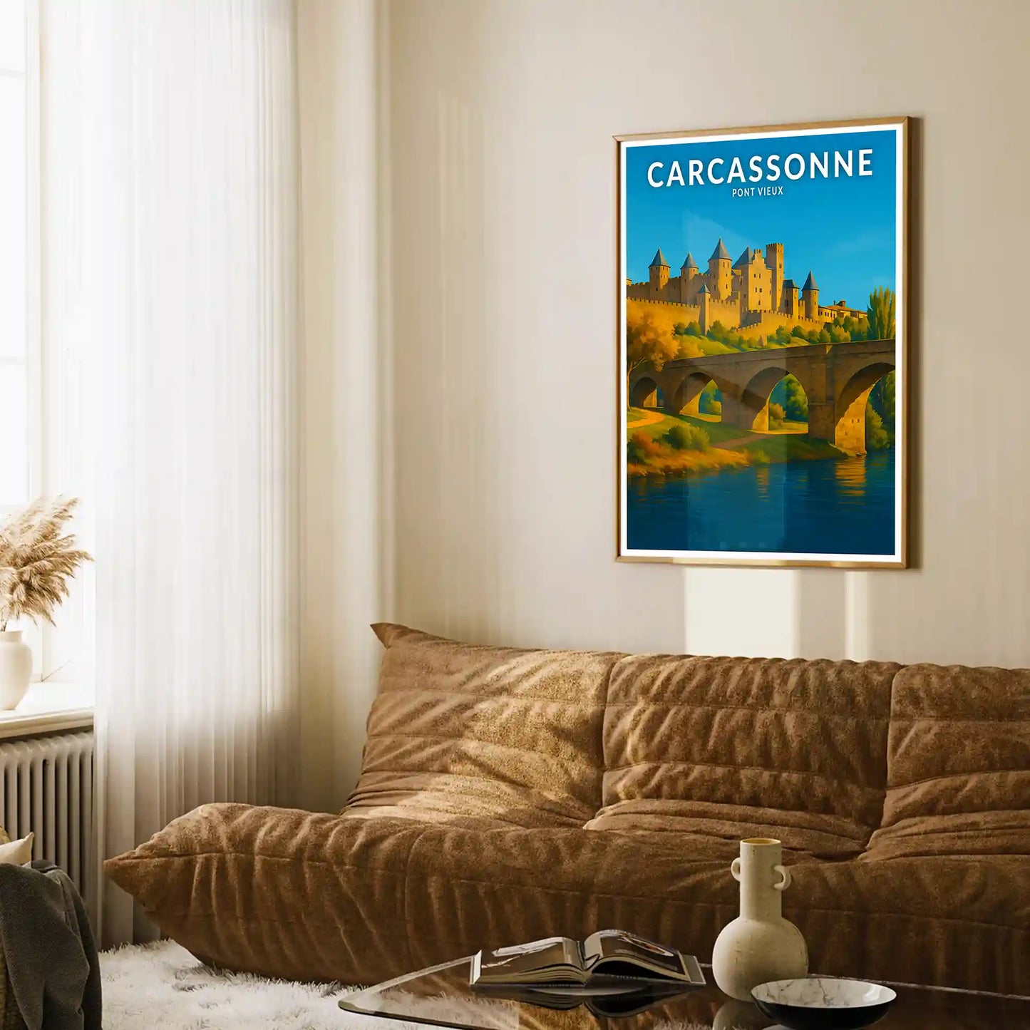 Affiche - Carcassonne - Pont Vieux