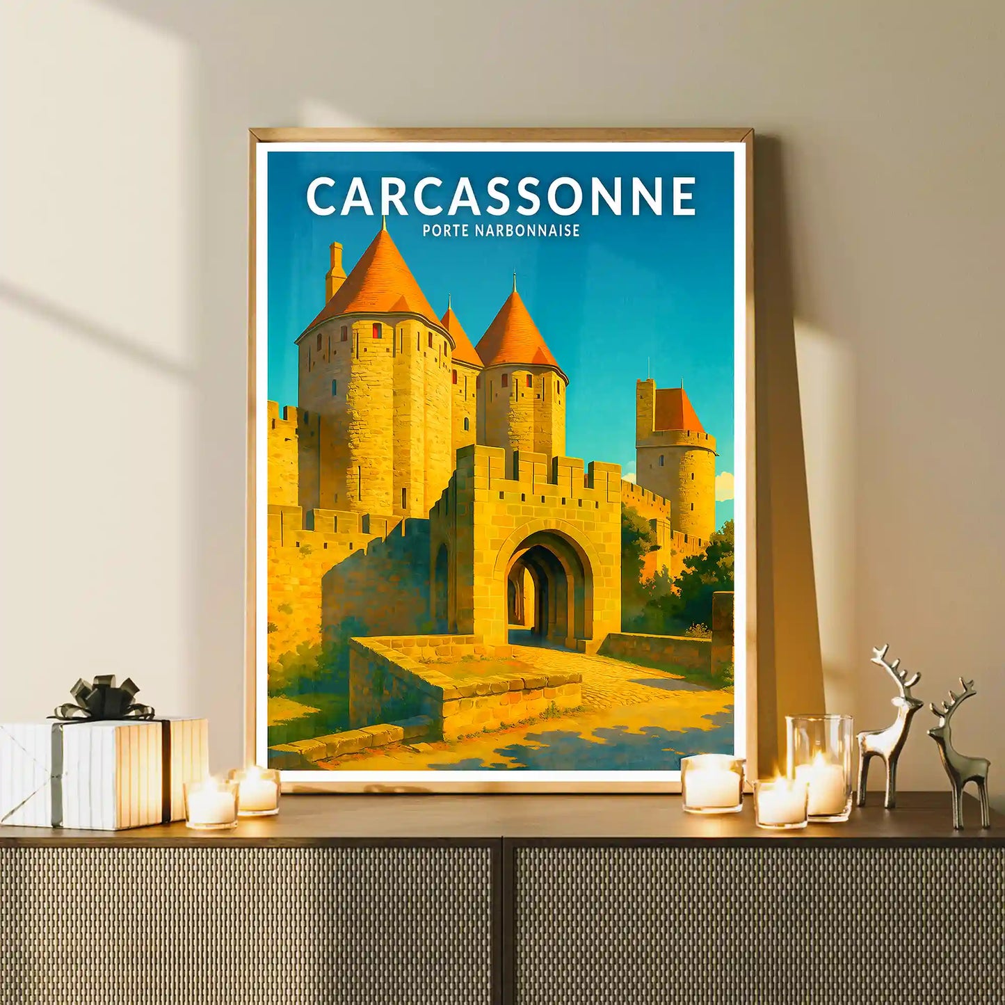 Affiche - Carcassonne - Porte Narbonnaise
