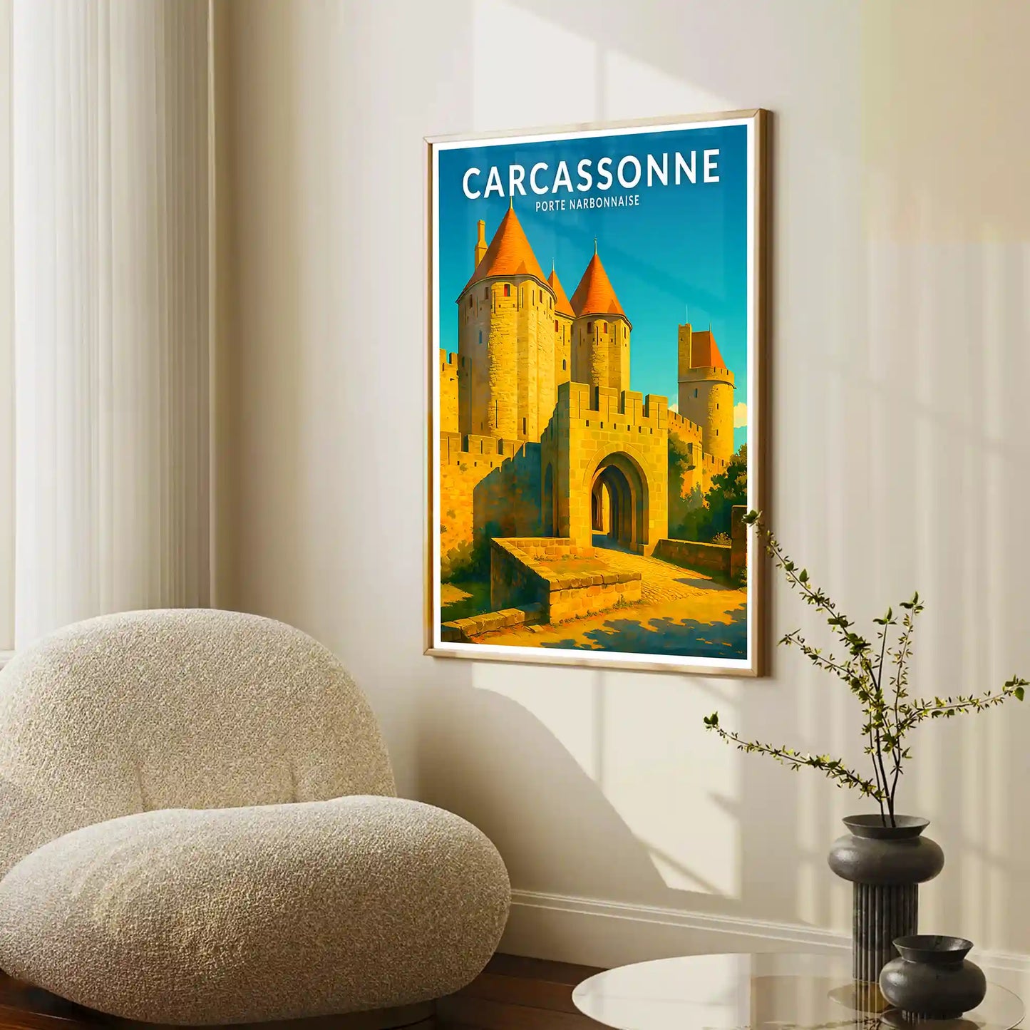Affiche - Carcassonne - Porte Narbonnaise