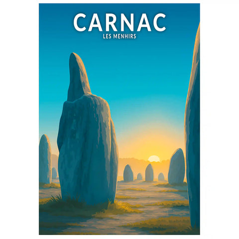 Affiche - Carnac - Les Menhirs