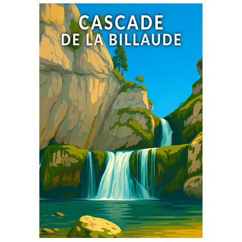 Affiche - Cascade de la Billaude
