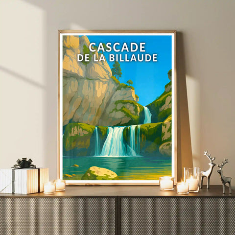 Affiche - Cascade de la Billaude