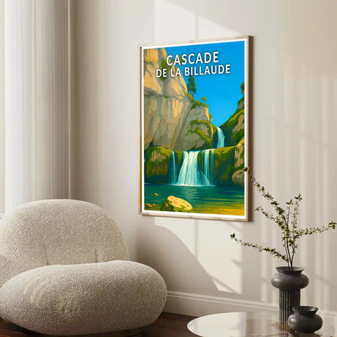 Affiche - Cascade de la Billaude