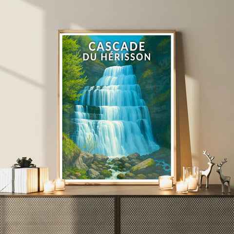 Affiche - Cascade du Hérisson