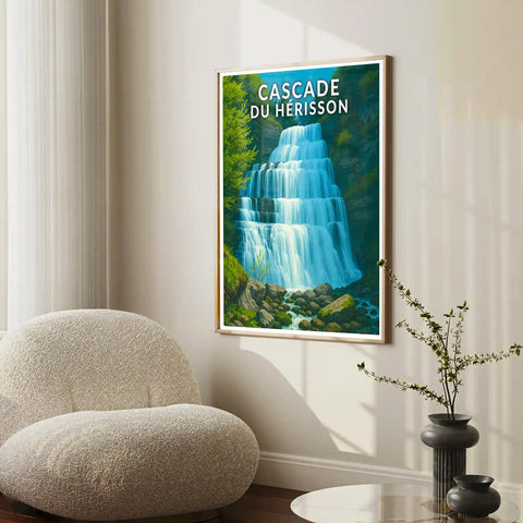 Affiche - Cascade du Hérisson