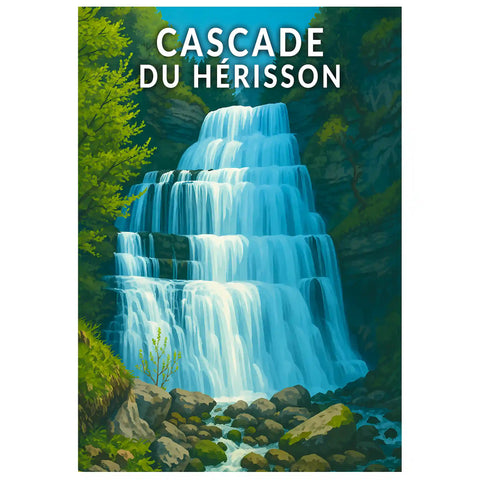 Affiche - Cascade du Hérisson