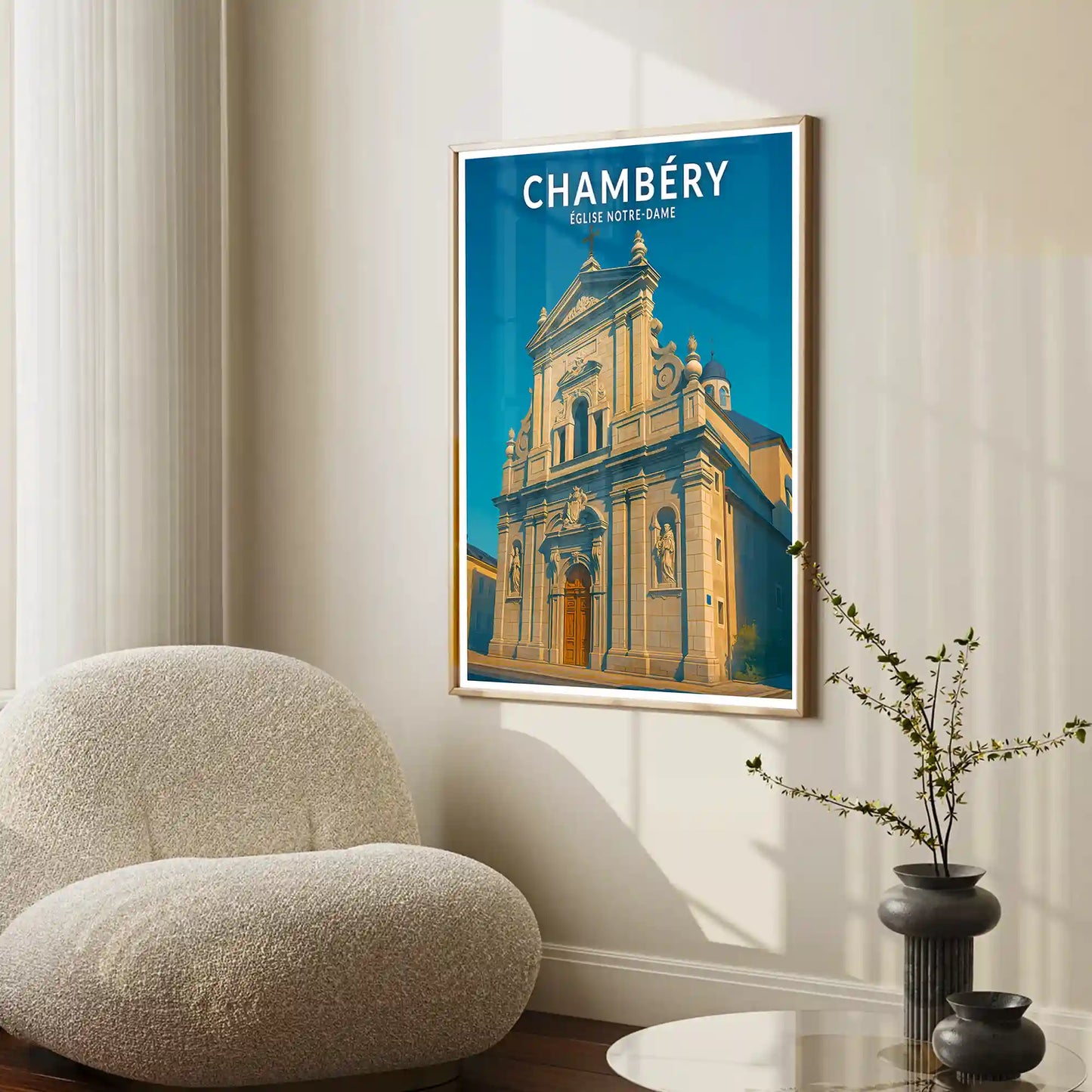Affiche - Chambéry - Église Notre-Dame