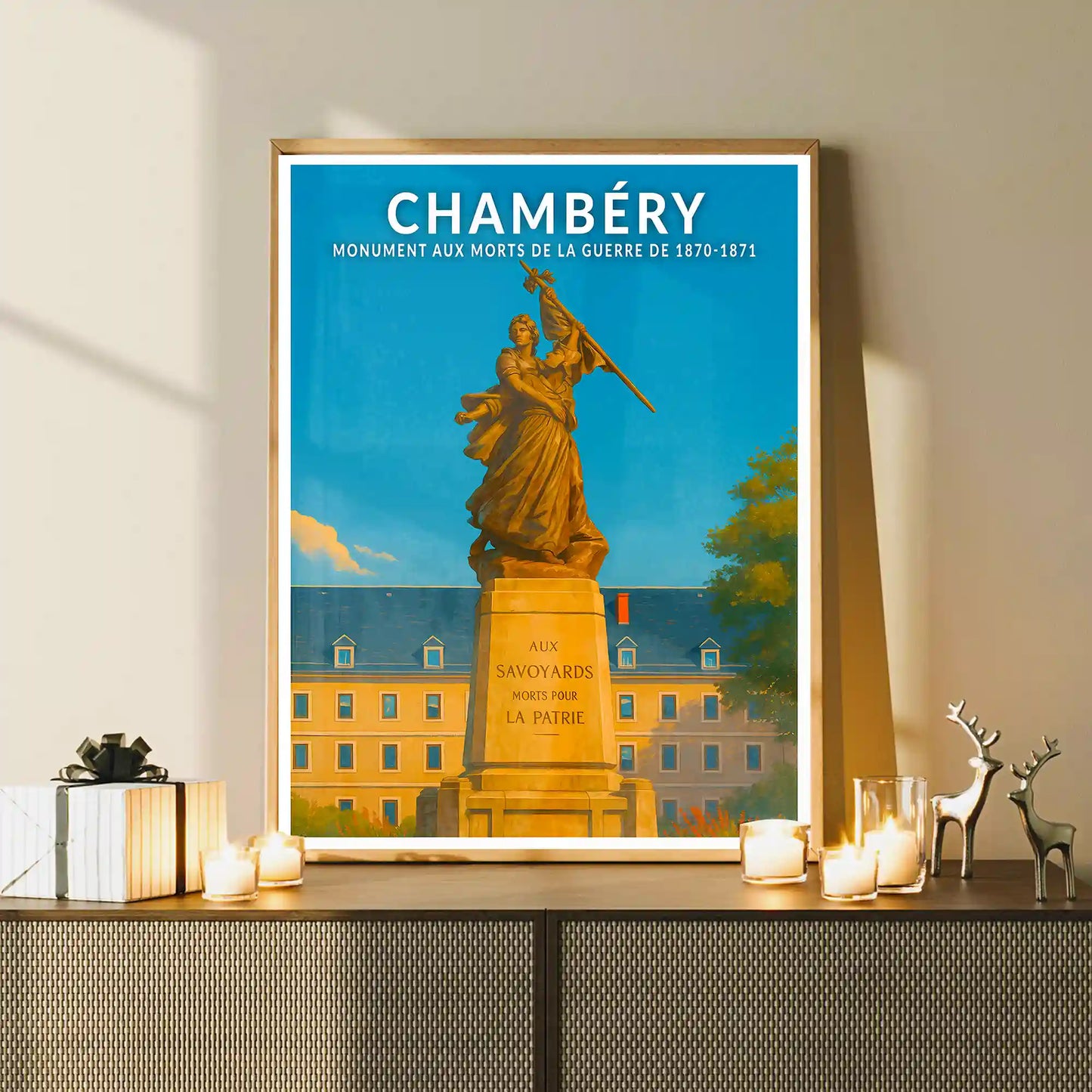 Affiche - Chambéry - Monument aux Morts de la Guerre de 1870-1871