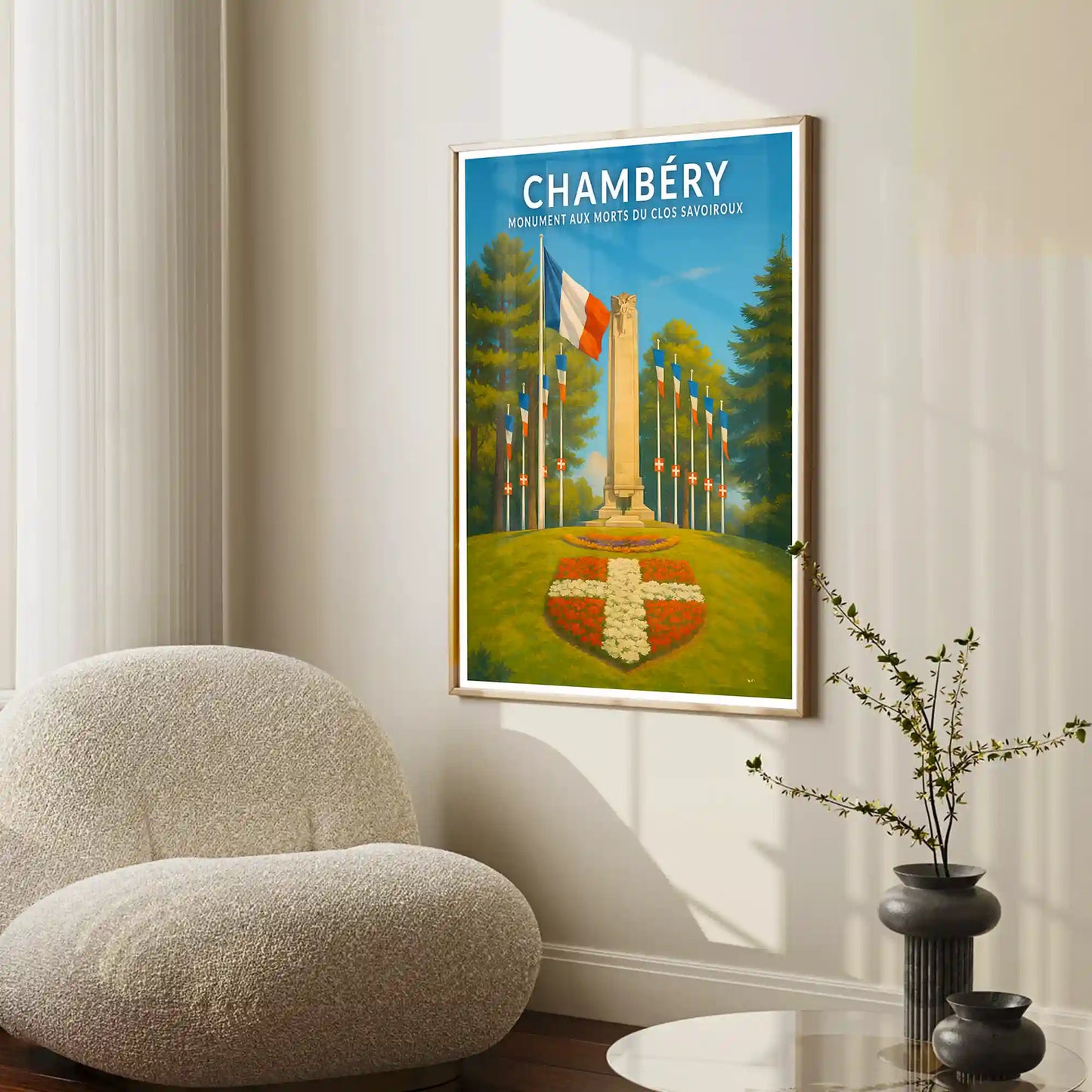 Affiche - Chambéry - Monument aux Morts du Clos Savoiroux