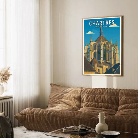 Affiche - Chartres - Église Saint-Pierre