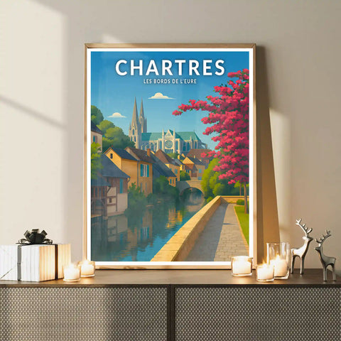 Affiche - Chartres - Les Bords de l'Eure