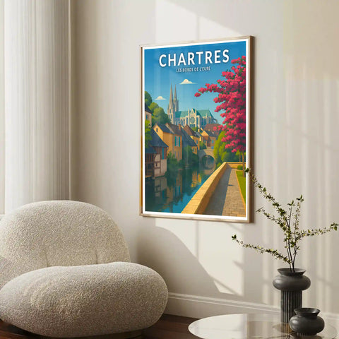 Affiche - Chartres - Les Bords de l'Eure