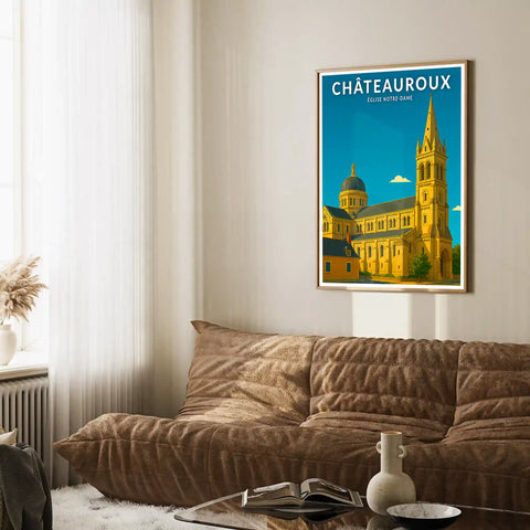 Affiche - Châteauroux - Église Notre-Dame