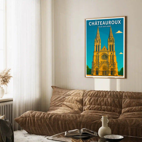 Affiche - Châteauroux - Église Saint-André
