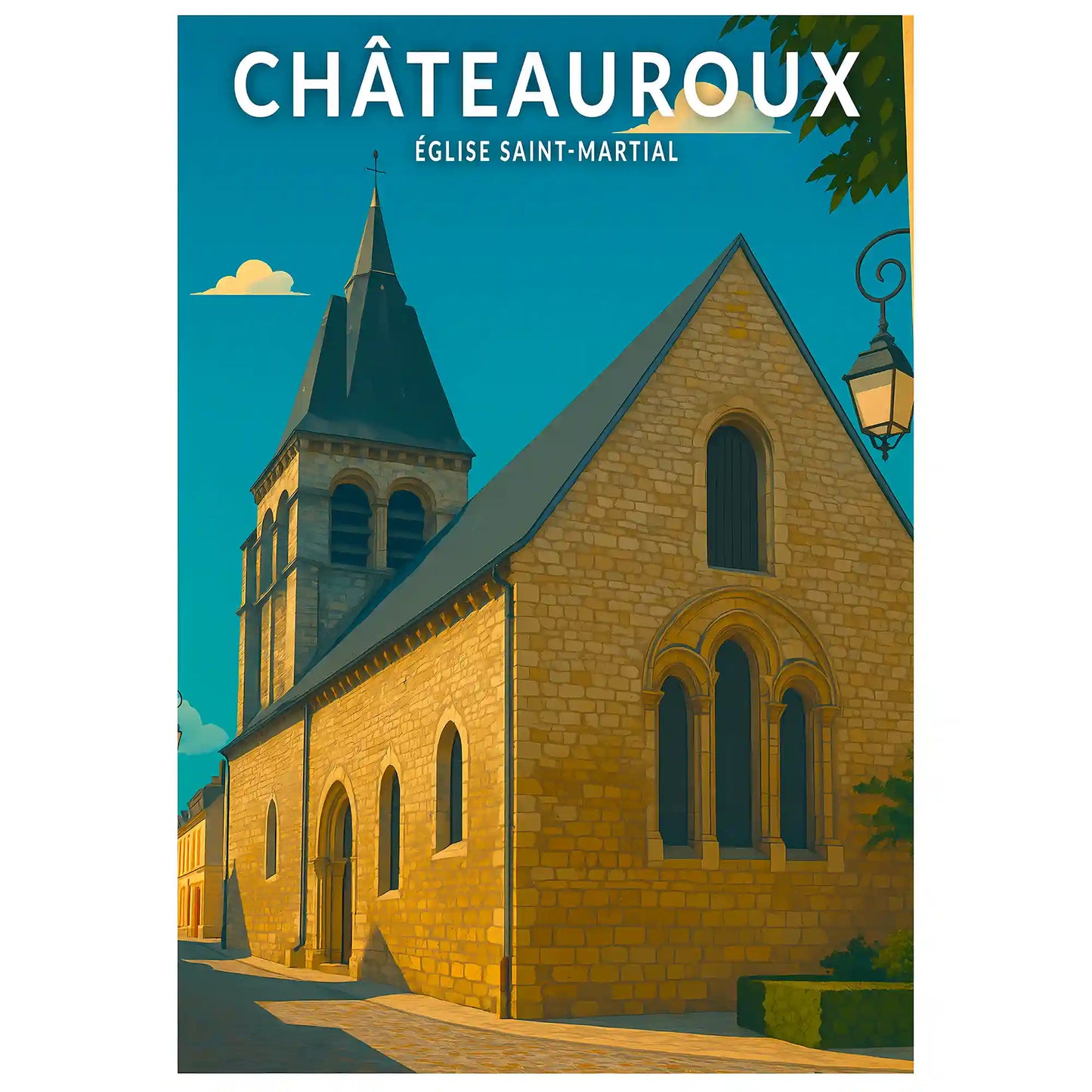 Affiche - Châteauroux - Église Saint-Martial