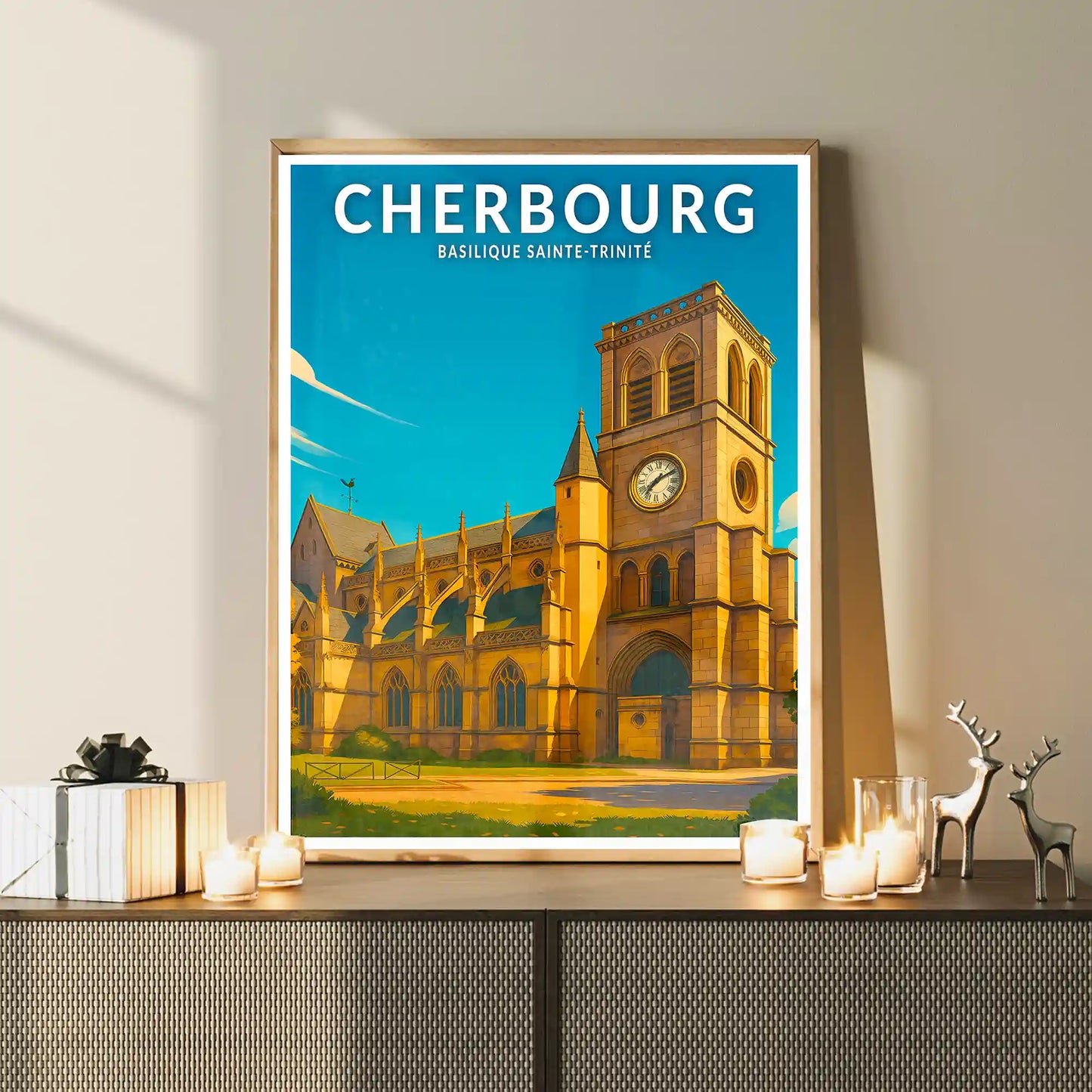 Affiche - Cherbourg - Basilique Sainte-Trinité