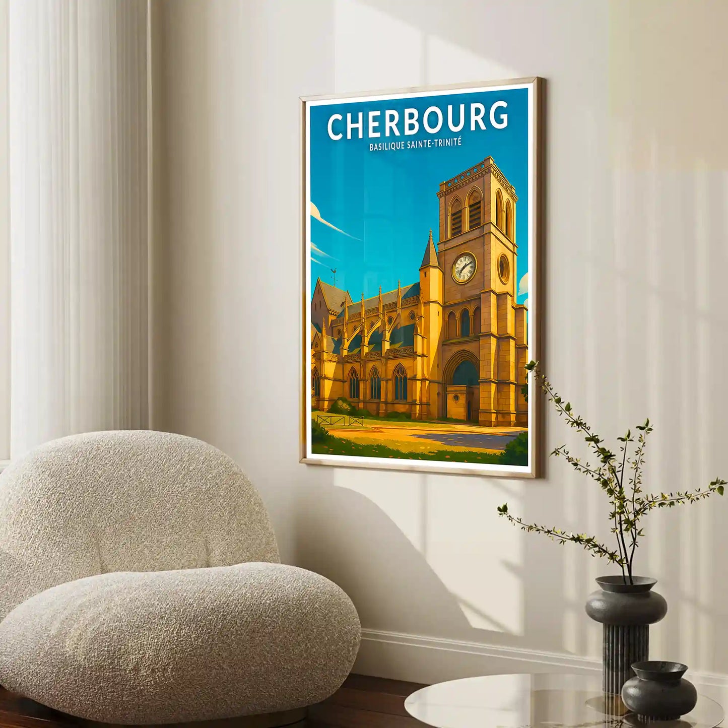 Affiche - Cherbourg - Basilique Sainte-Trinité