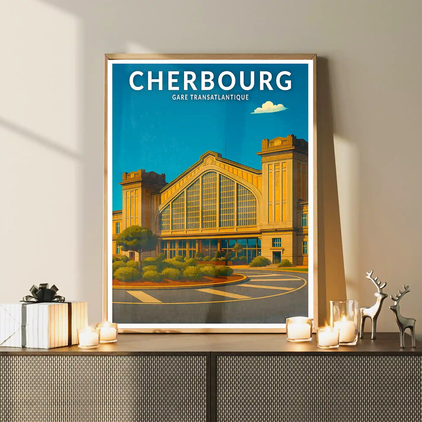 Affiche - Cherbourg - Gare Transatlantique