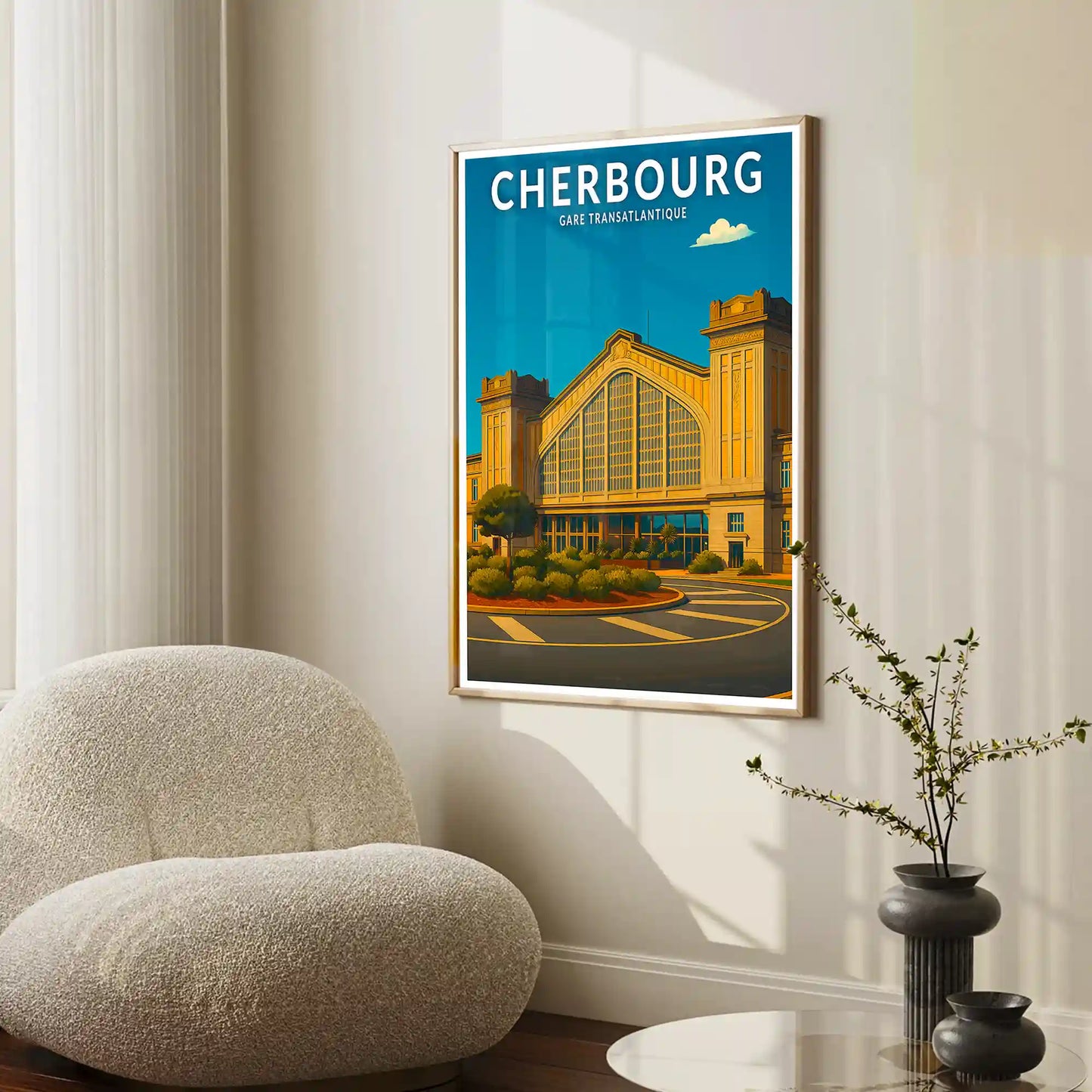 Affiche - Cherbourg - Gare Transatlantique
