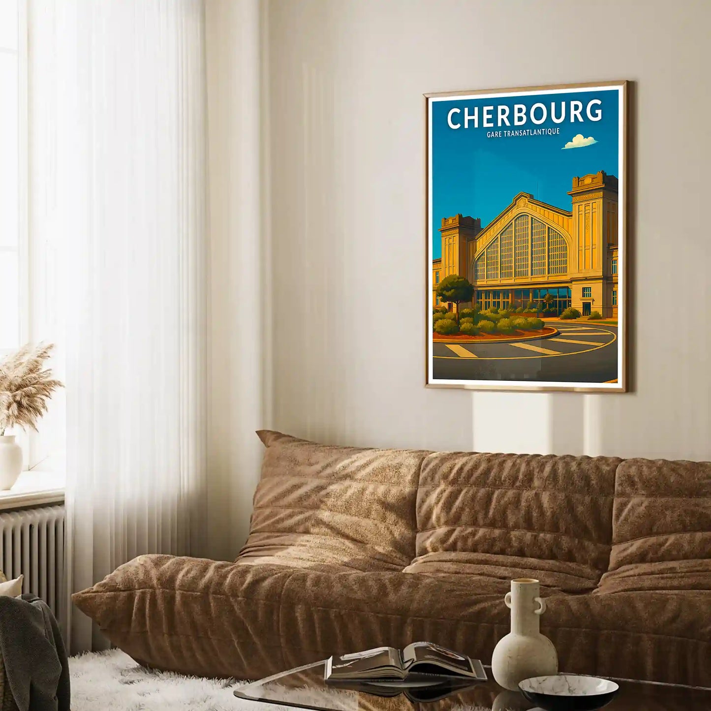 Affiche - Cherbourg - Gare Transatlantique