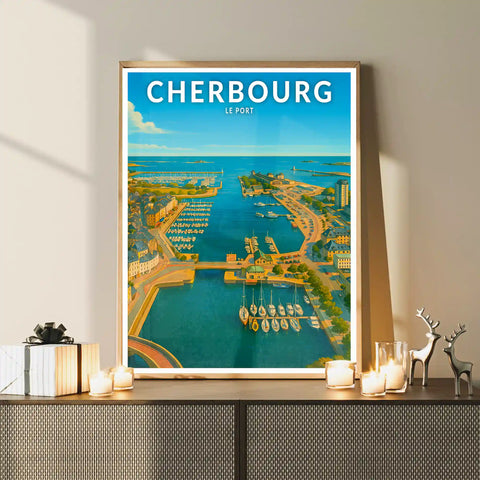 Affiche - Cherbourg - Le Port