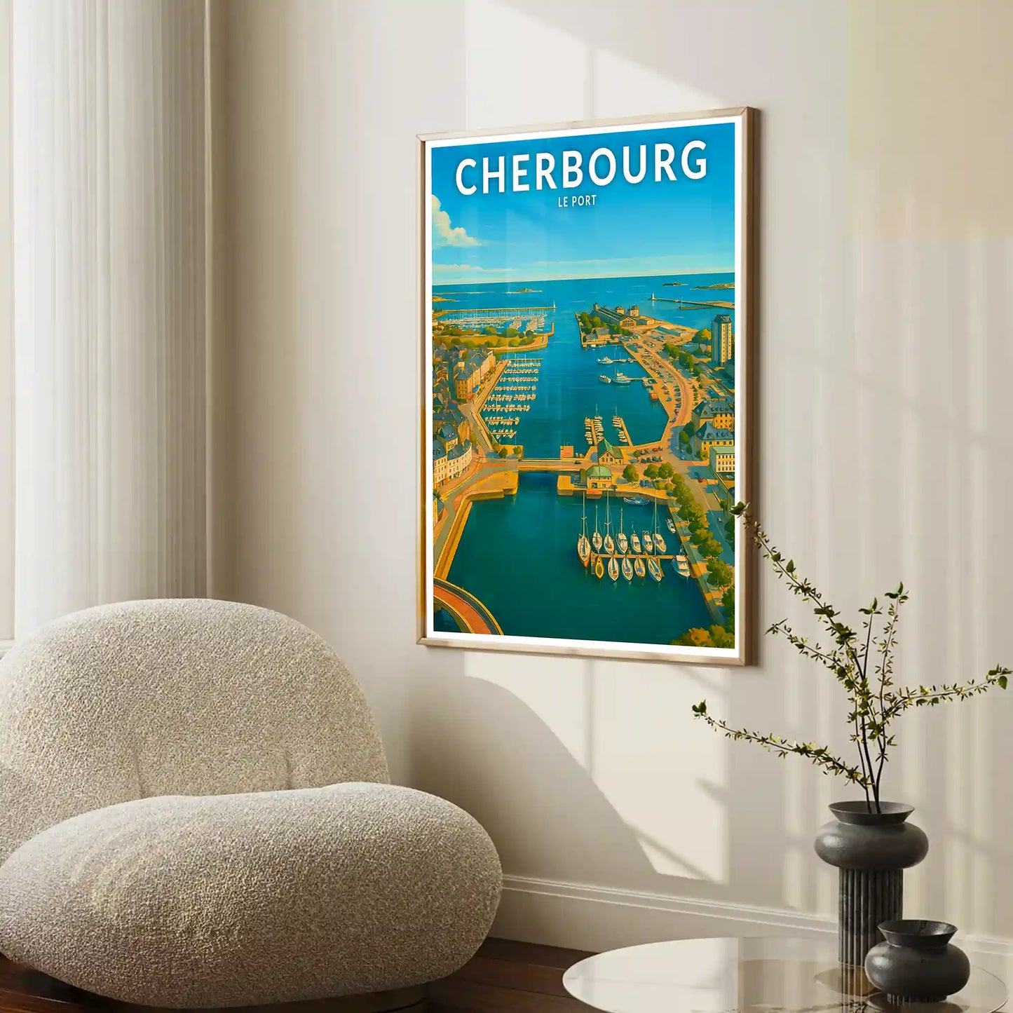 Affiche - Cherbourg - Le Port