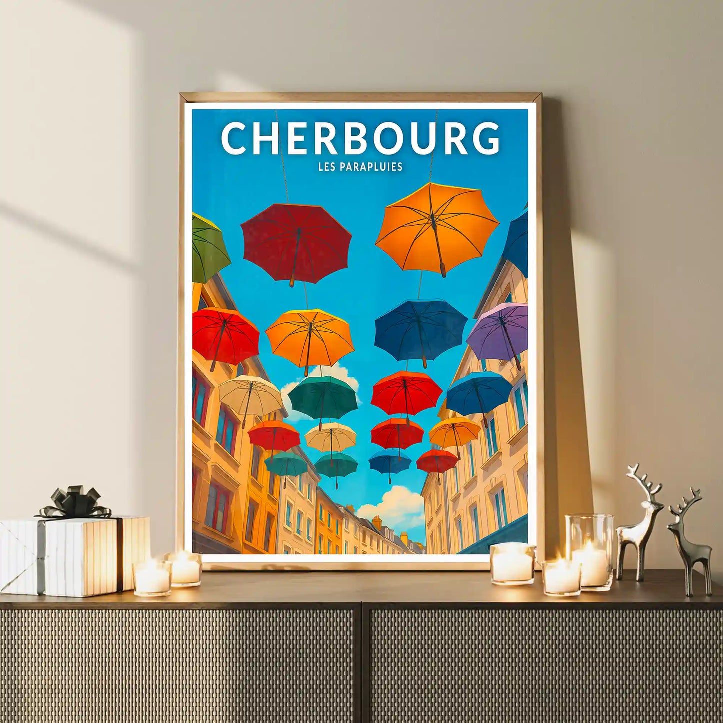 Affiche - Cherbourg - Les Parapluies