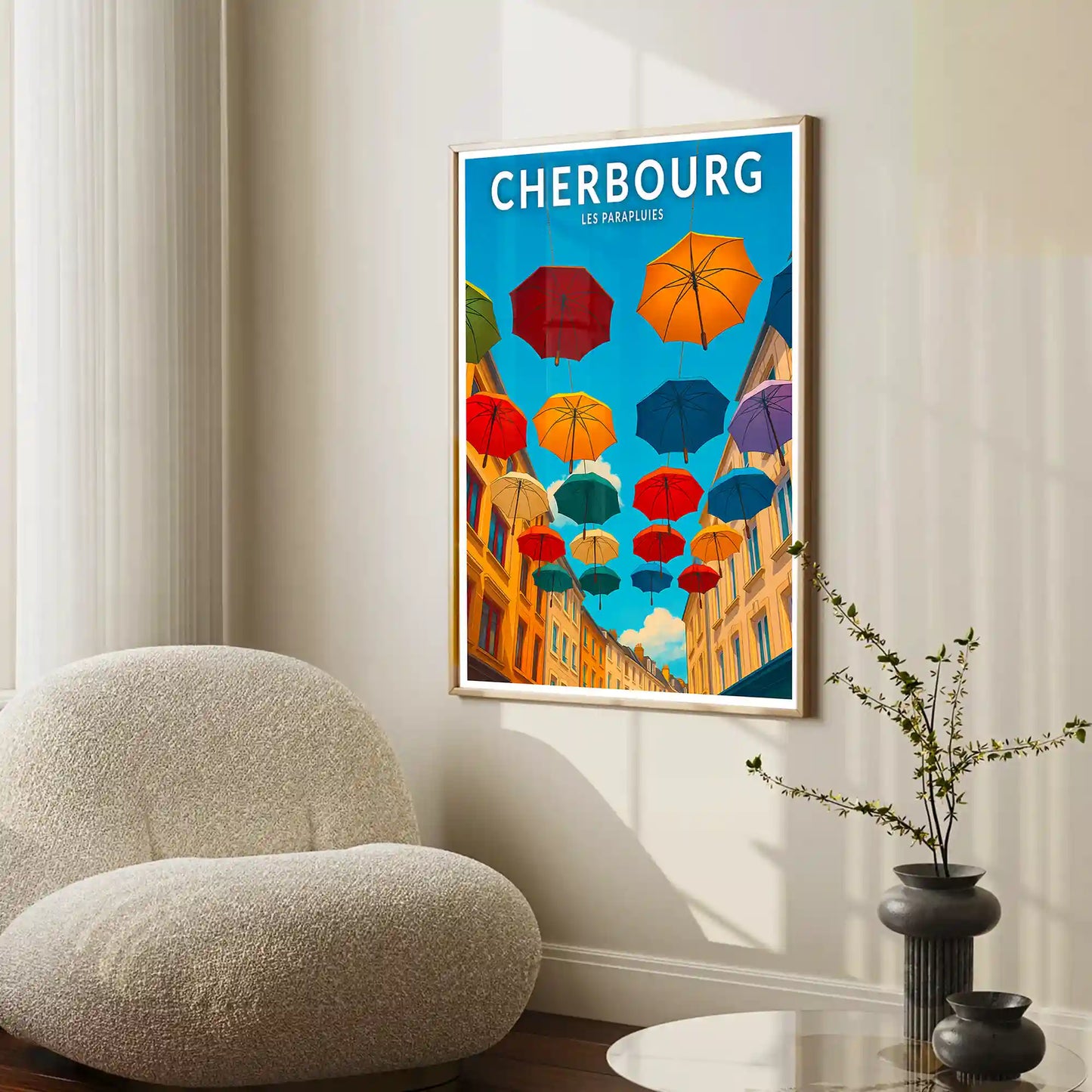 Affiche - Cherbourg - Les Parapluies