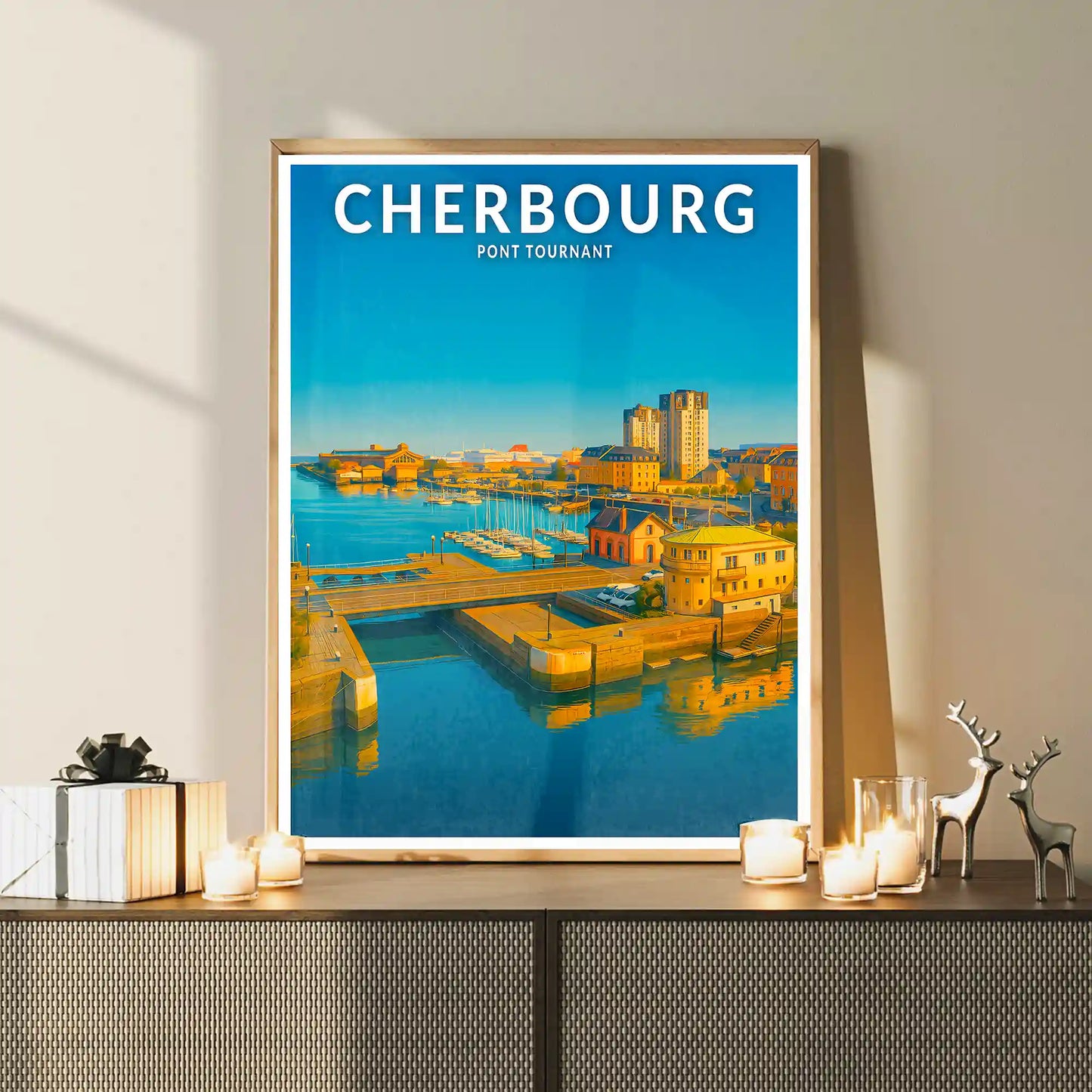 Affiche - Cherbourg - Pont Tournant