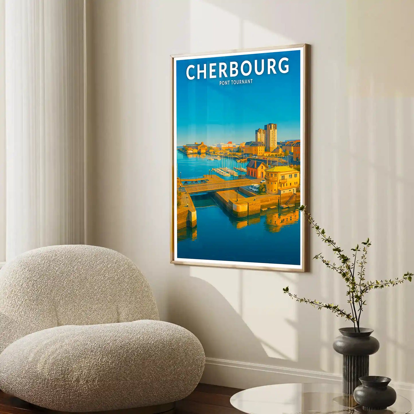 Affiche - Cherbourg - Pont Tournant