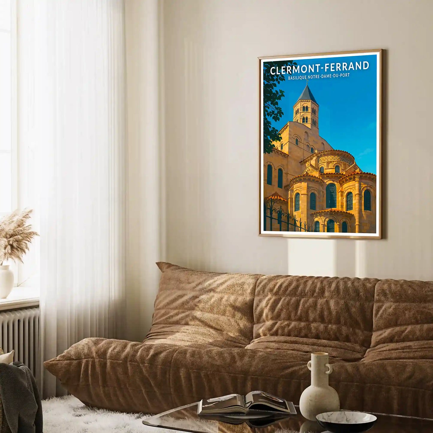 Affiche - Clermont-Ferrand - Basilique Notre-Dame-du-Port