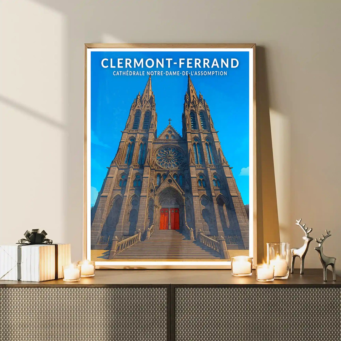 Affiche - Clermont-Ferrand - Cathédrale Notre-Dame-de-l'Assomption