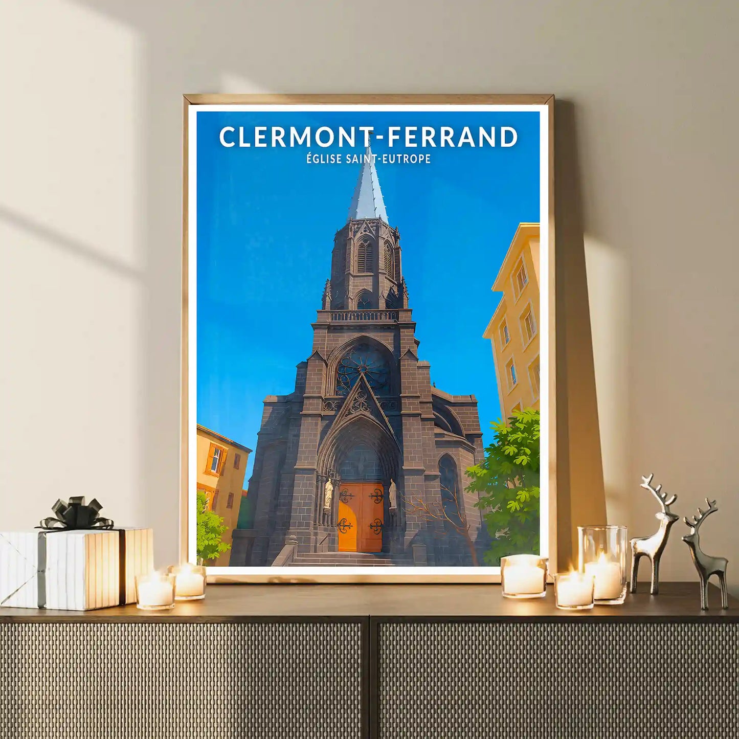 Affiche - Clermont-Ferrand - Église Saint-Eutrope