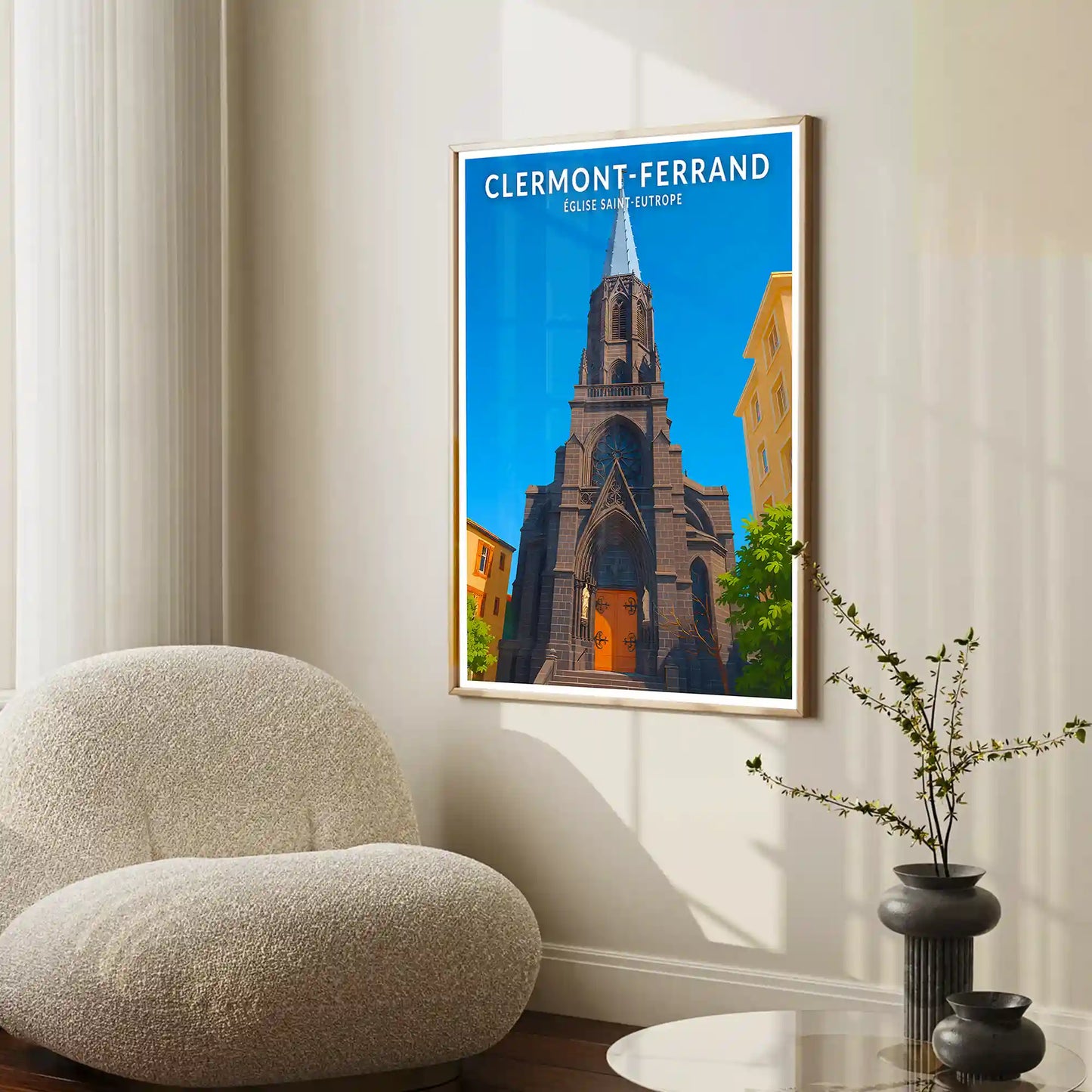 Affiche - Clermont-Ferrand - Église Saint-Eutrope