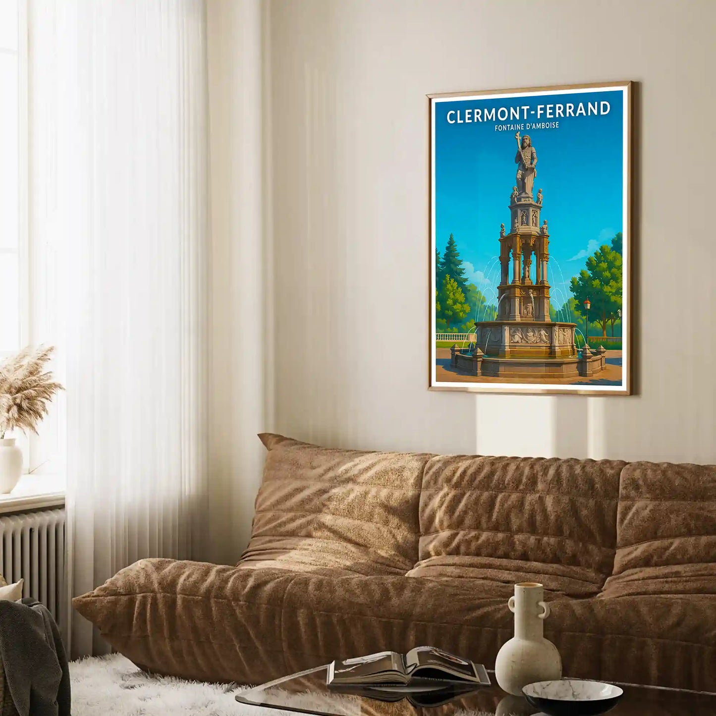 Affiche - Clermont-Ferrand - Fontaine d'Amboise