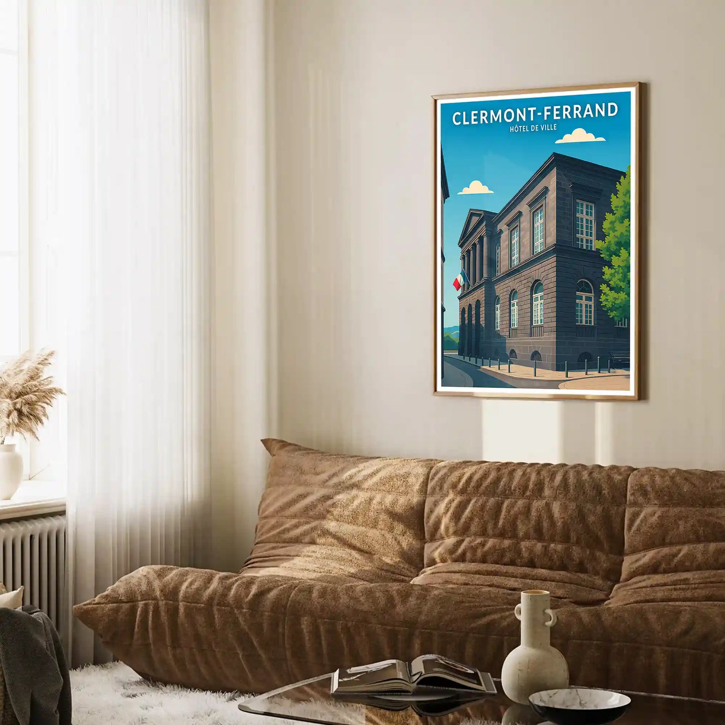 Affiche - Clermont-Ferrand - Hôtel de Ville