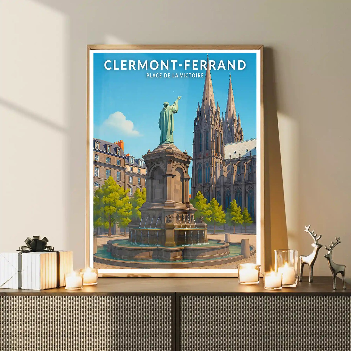 Affiche - Clermont-Ferrand - Place de la Victoire
