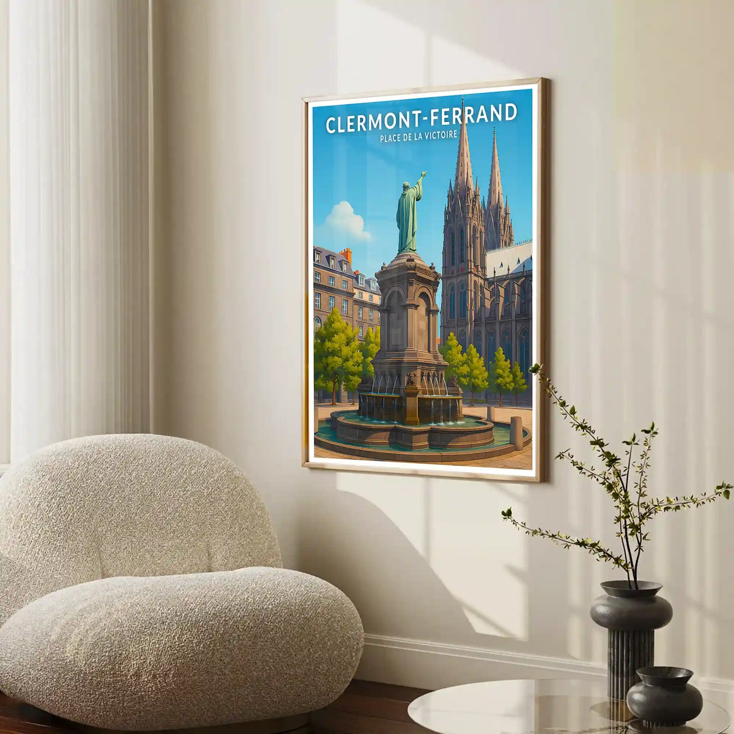 Affiche - Clermont-Ferrand - Place de la Victoire