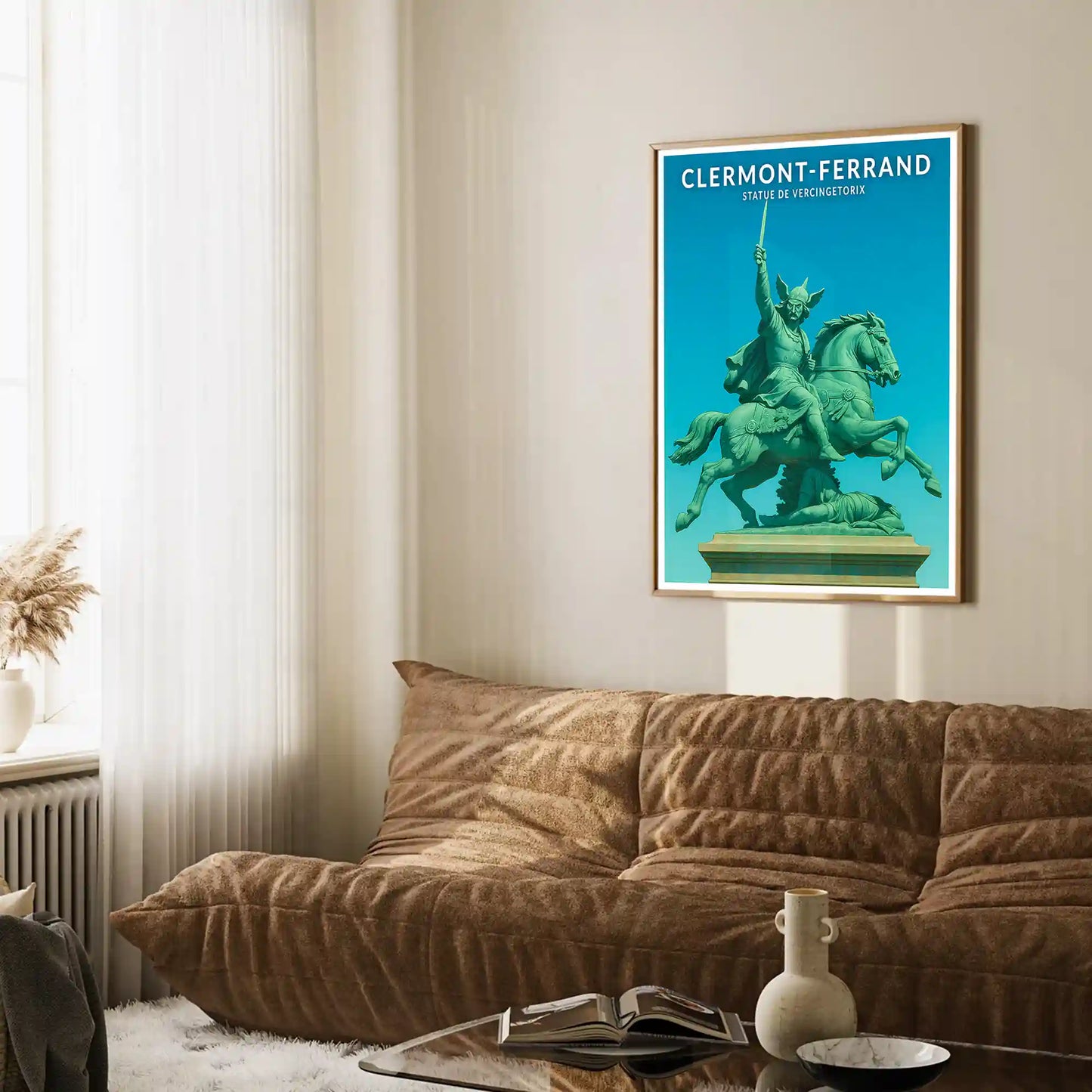 Affiche - Clermont-Ferrand - Statue de Vercingetorix