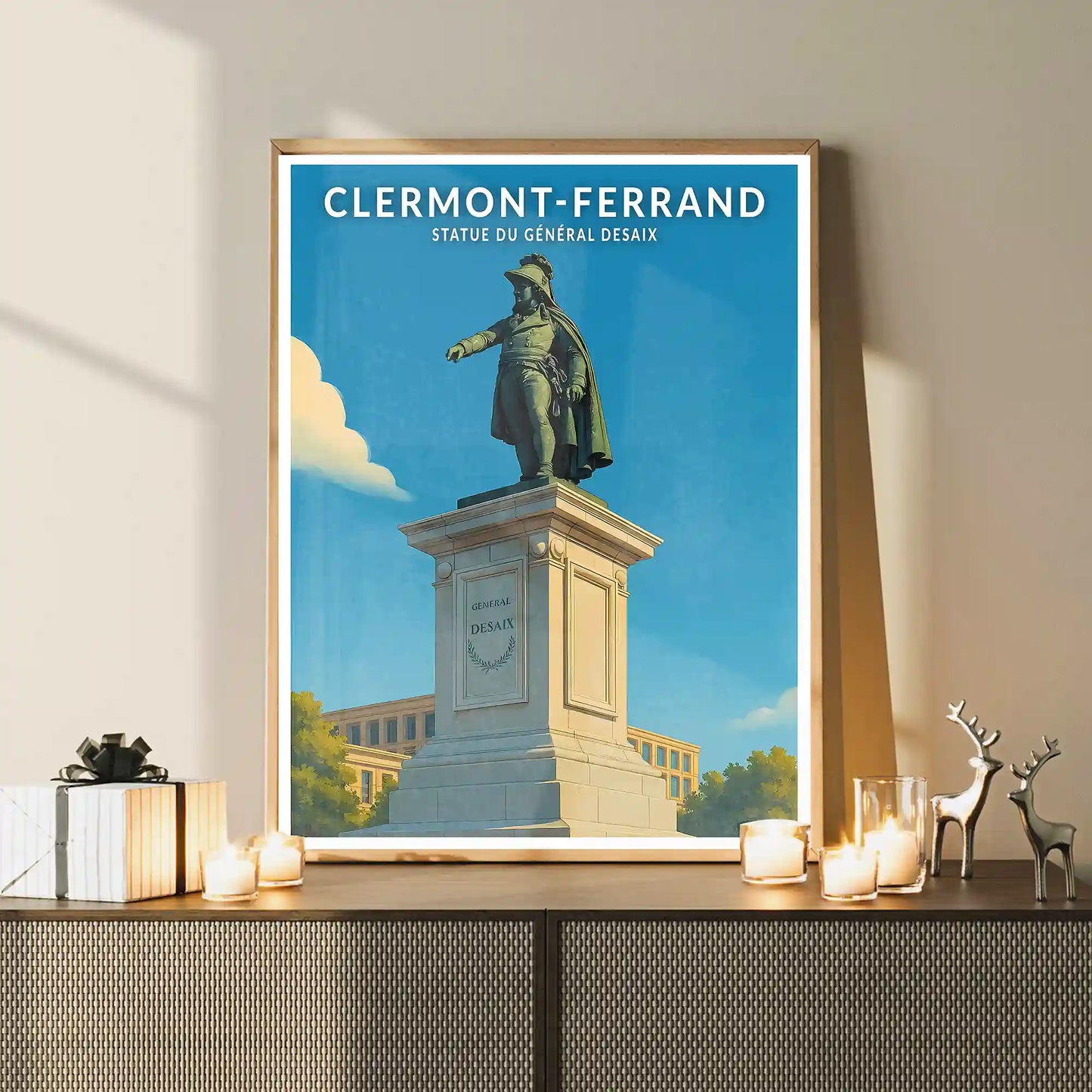 Affiche - Clermont-Ferrand - Statue du Général Desaix