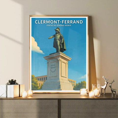 Affiche - Clermont-Ferrand - Statue du Général Desaix