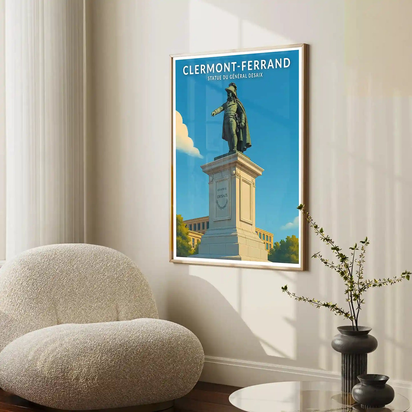 Affiche - Clermont-Ferrand - Statue du Général Desaix