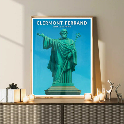 Affiche - Clermont-Ferrand - Statue d'Urbain II